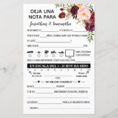 Verlaat een Nota voor Pas getrouwd Bilingual Marsa (Achterkant)