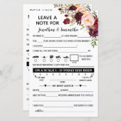 Verlaat een Nota voor Pas getrouwd Bilingual Marsa (Voorkant / Achterkant)