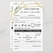 Verlaat een tweetalige goudbruiloft met groen goud (Voorkant / Achterkant)