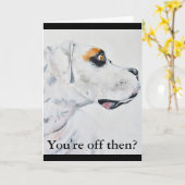 Verlaat het werk, Boxer Dog Kaart (Gele Bloem)