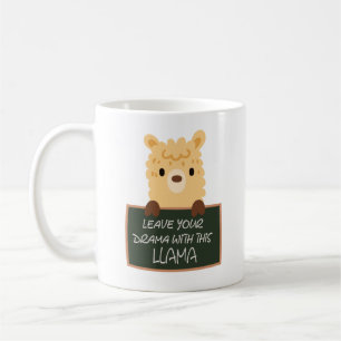 Verlaat je drama met deze Llama Funny Koffiemok