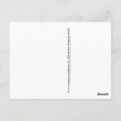 Verlaat me niet Verlass Mich nicht Briefkaart (Achterkant)