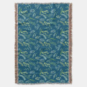 Verlaat Patroon 11.bw DBlue BG Deken (Voorkant Verticaal)