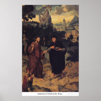 Verlaging van Christus door De Bruyn Poster