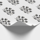 Verlangde speldepots afdrukken in wit cadeaupapier (Hoek)