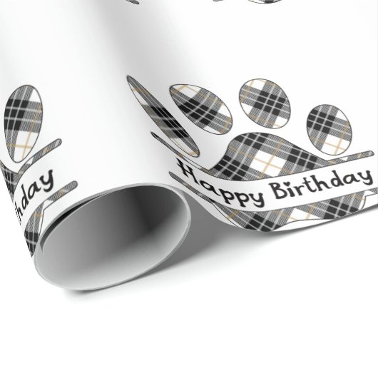 Verlangde speldepots afdrukken in wit cadeaupapier (Rol Hoek)