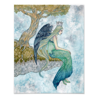 Verlangen, Angel Art beroemd gemaakt door Holly Du Foto Afdruk