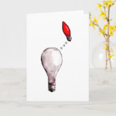 Verlangen naar gloeilamp kaart (Gele Bloem)