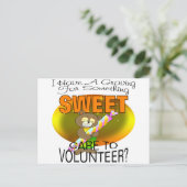 Verlangen naar iets zoets briefkaart (Staand voorkant)