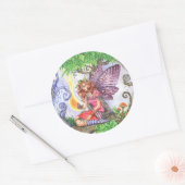 Verlangende kleurrijke fee Sticker (Envelop)