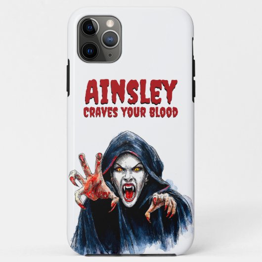 Verlangt naar je bloedvampier Gothic Halloween Case-Mate iPhone Case (Achterkant)