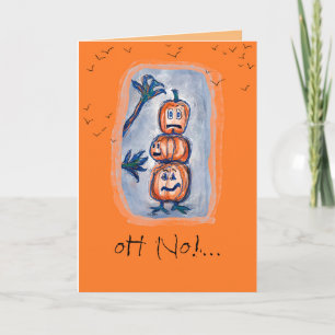Verlate Halloween Verjaardagswens Kaart