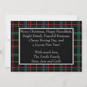 Verlate Inclusive Holiday Plaid-fotokaart Kaart