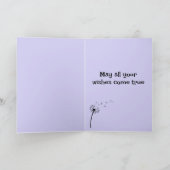 Verlate Verjaardagswensen Kaart (Binnen)