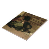 Verlaten, 1903 tegeltje (Zijkant)