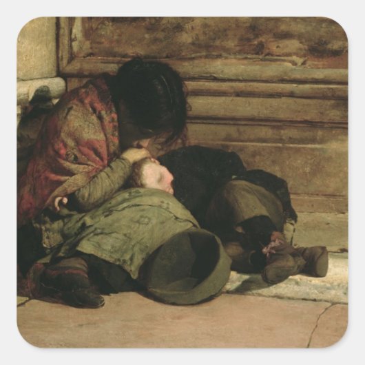 Verlaten, 1903 vierkante sticker (Voorkant)