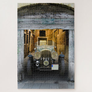 Verlaten antieke auto legpuzzel