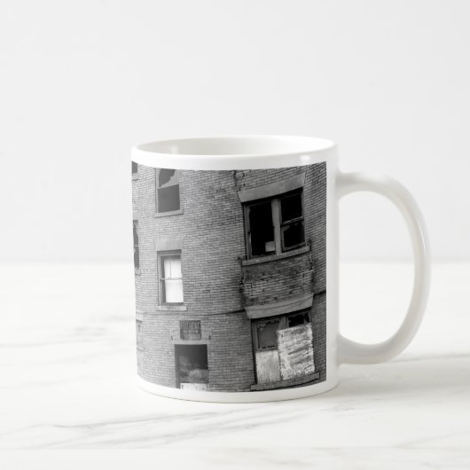 Verlaten appartement te huur koffiemok (Rechts)