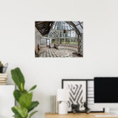 Verlaten Atrium Poster (Thuiskantoor)