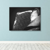 Verlaten auto canvas afdruk (Insitu (Houten vloer))