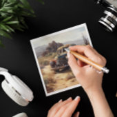 Verlaten auto in de woestijn