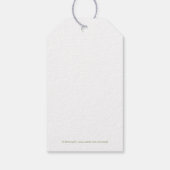 Verlaten bijkantoren bruiloft Dank je Cadeaulabel (Achterkant)