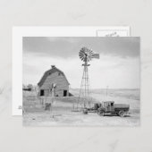 Verlaten Boerderij, 1936 Briefkaart (Voorkant / Achterkant)