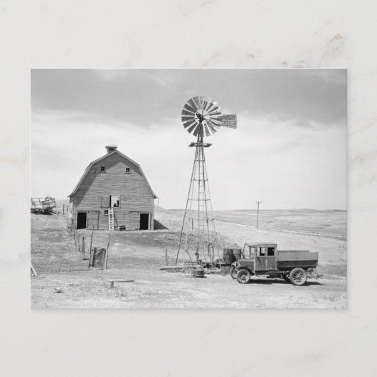 Verlaten Boerderij, 1936 Briefkaart (Voorkant)