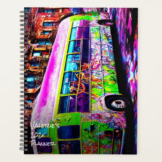 Verlaten Bus Street Art Planner (Voorkant)