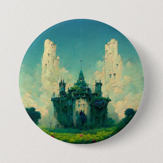 Verlaten Chateau Fantasy Sci-Fi Ronde Button 7,6 Cm (Voorkant)