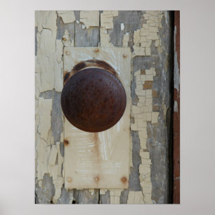 Verlaten deur poster