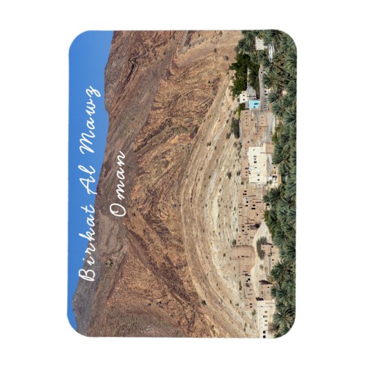 Verlaten dorp Birkat Al Mawz - Oman Magneet (Verticaal)