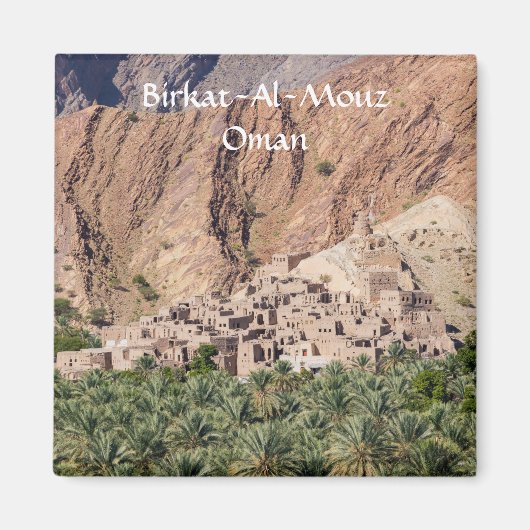 Verlaten dorp Birkat-Al-Mouz - Oman Magneet (Voorkant)
