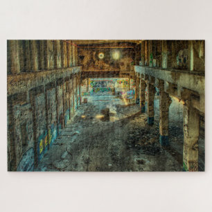 verlaten fabriekspuzzel legpuzzel