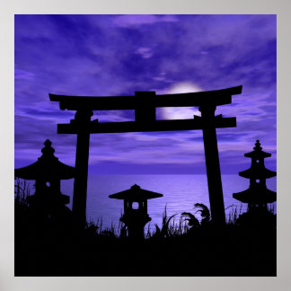 Verlaten Gate in Zee Poster