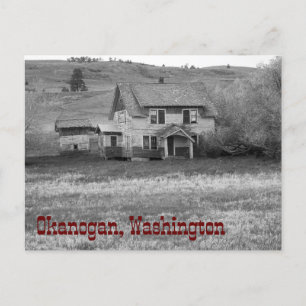 Verlaten Homestead Okanogan County Washington Briefkaart