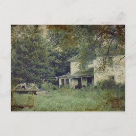 Verlaten huis briefkaart