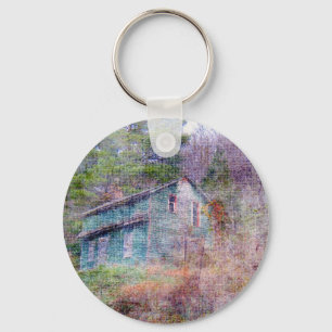 Verlaten huis sleutelhanger