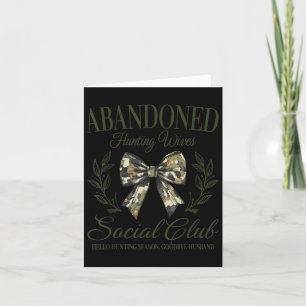 Verlaten Jachtvrouwen Sociale Club Retro Kaart