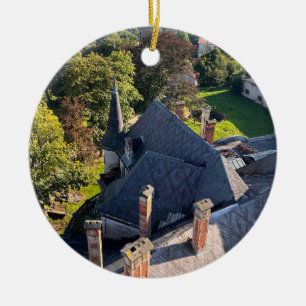 Verlaten kasteel keramisch ornament