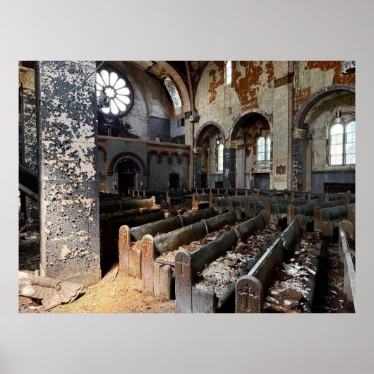 Verlaten kerk poster (Voorkant)