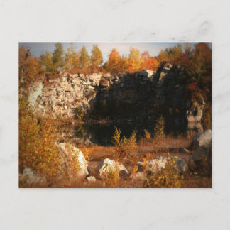Verlaten kwadraat in briefkaart Herfst