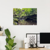 Verlaten Spoorweg Poster (Thuiskantoor)