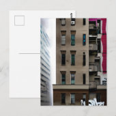 Verlaten stadsgebouwen met graffiti briefkaart (Voorkant / Achterkant)