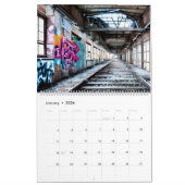 Verlaten, straatkunst, verloren ruimtes, graffiti kalender (Jan 2026)