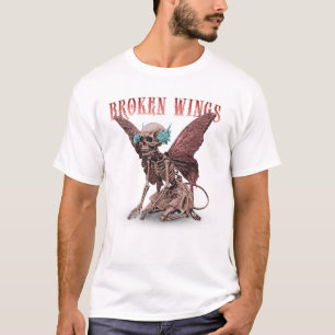 Verlaten: surrealistische gotische gebroken vleuge t-shirt