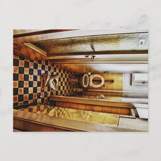 verlaten toilet briefkaart