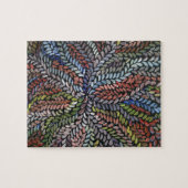 Verlaten van struik van multicolor legpuzzel (Horizontaal)