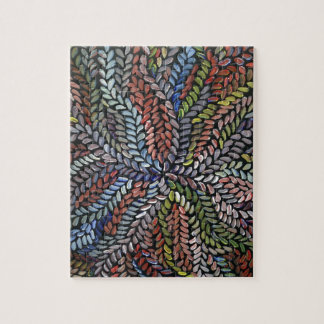 Verlaten van struik van multicolor legpuzzel