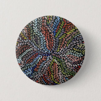 Verlaten van struik van multicolor ronde button 5,7 cm